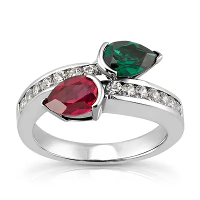 14K white gold Classic Beauty of By Pass Diamond Fashion Ring (0.42 ct. tw.) - alternate view 4 thumbnail