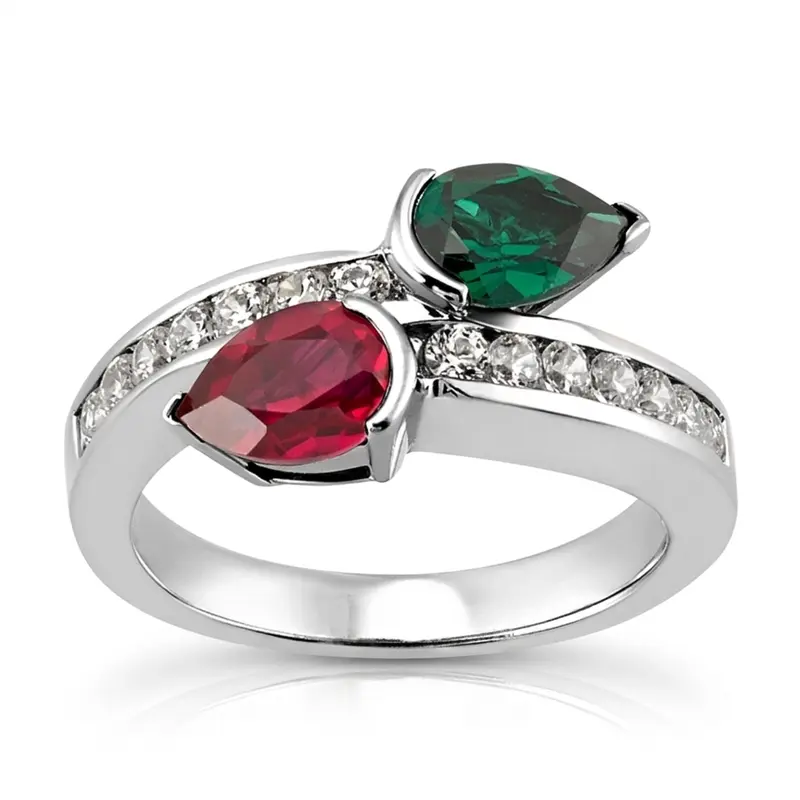 14K white gold Classic Beauty of By Pass Diamond Fashion Ring (0.42 ct. tw.) - alternate view 4