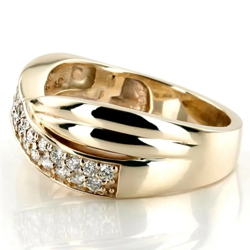 14K white gold Fancy Twist Diamond Ring (0.56 ct. tw.) - alternate view 3