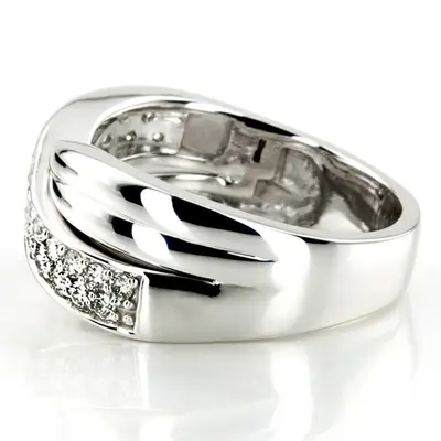 14K white gold Fancy Twist Diamond Ring (0.56 ct. tw.) - alternate view 2 thumbnail
