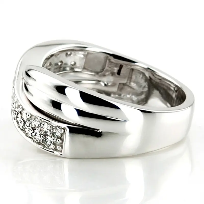 14K white gold Fancy Twist Diamond Ring (0.56 ct. tw.) - alternate view 2