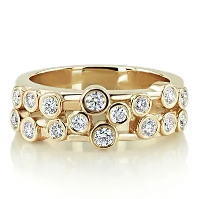 Modern Scattered Bezel Diamond Statement Band (1/2 ct. tw.) alternate view