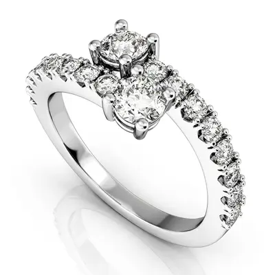 "You & Me" Two Stone Diamond Ring (1.06 ct. tw.) - view 1 of 2
