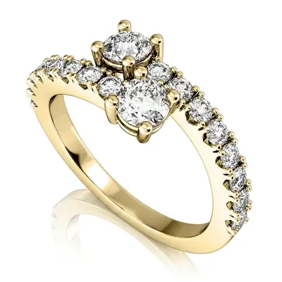 "You & Me" Two Stone Diamond Ring (1.06 ct. tw.) - view 2 of 2