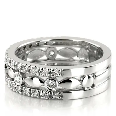 14K white gold 0.63 CT Diamond Fancy Ring - alternate view 3 thumbnail