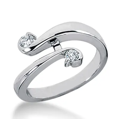 14K white gold Diamond Fancy Ring (0.20 ct. tw.) - main view thumbnail
