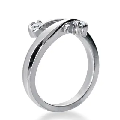 14K white gold Diamond Fancy Ring (0.20 ct. tw.) - alternate view 3 thumbnail