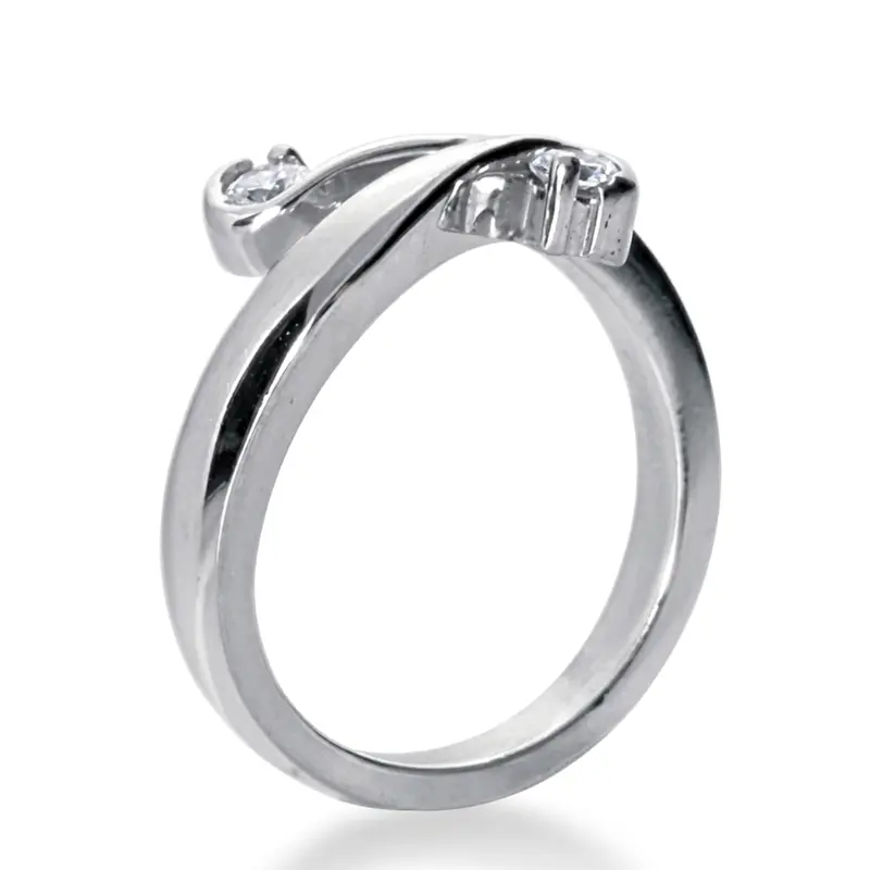 14K white gold Diamond Fancy Ring (0.20 ct. tw.) - alternate view 3