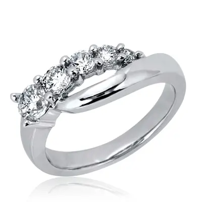 0.24 ct. Five Stone Prong Set Diamond Fancy Ring alternate view
