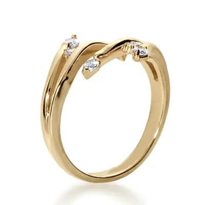 14K white gold Nature Inspired Diamond Fashion Ring (0.34 ct. tw.) - alternate view 4 thumbnail