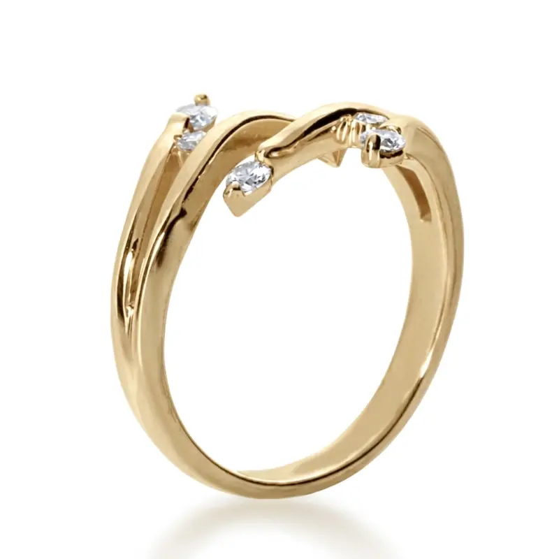 14K white gold Nature Inspired Diamond Fashion Ring (0.34 ct. tw.) - alternate view 4