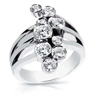 Beautiful Bezel Set Round Diamond Fancy Ring (1.10 ct. tw.)
