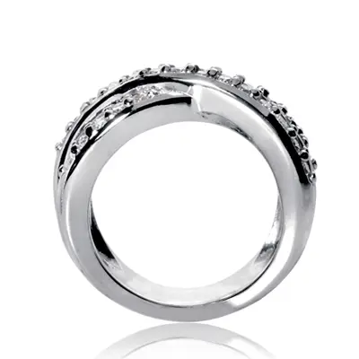 14K white gold 0.70 ct. Diamond Fancy Ring - alternate view 3 thumbnail