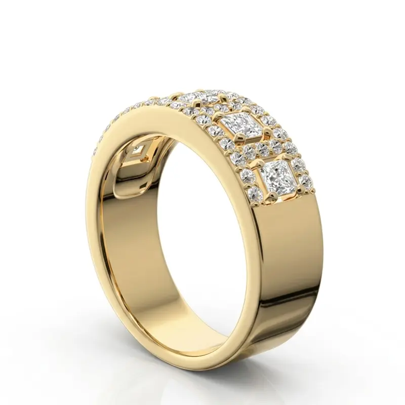 14K white gold Brilliant Multi-Row Diamond Fashion Ring (1 ct. tw.) - alternate view 4