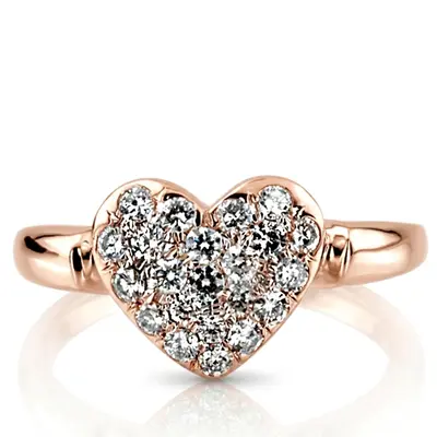 0.66ct Heart Shape Diamond Fancy Ring alternate view