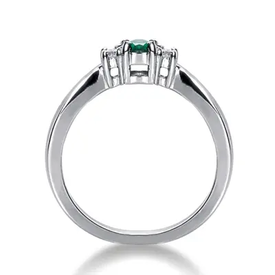  Diamond Color Stone Ring (0.10 ct. tw.) - view 2 of 3