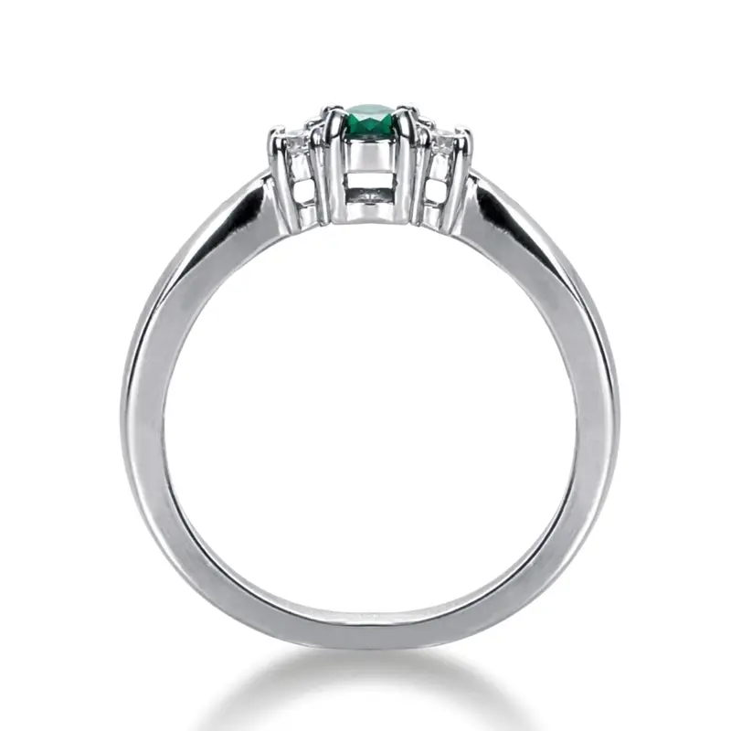 14K white gold Diamond Color Stone Ring (0.10 ct. tw.) - alternate view 2