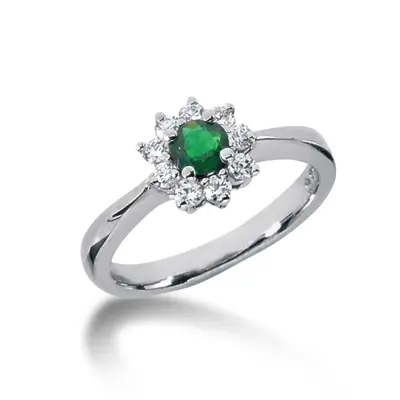 14K white gold Diamond Color Stone Ring (1/4 ct. tw.) - main view thumbnail