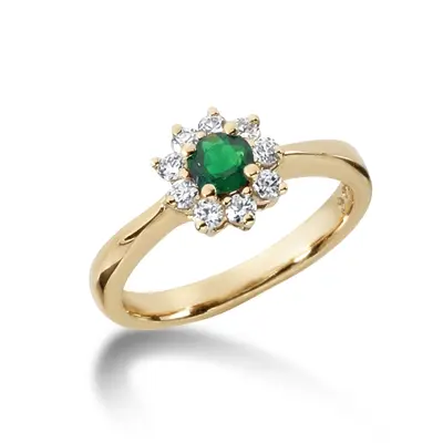 14K white gold Diamond Color Stone Ring (1/4 ct. tw.) - alternate view 2 thumbnail