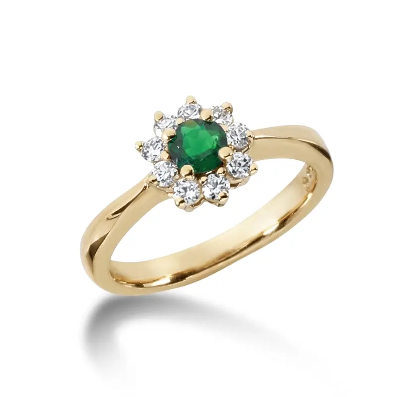 14K white gold Diamond Color Stone Ring (1/4 ct. tw.) - alternate view 2