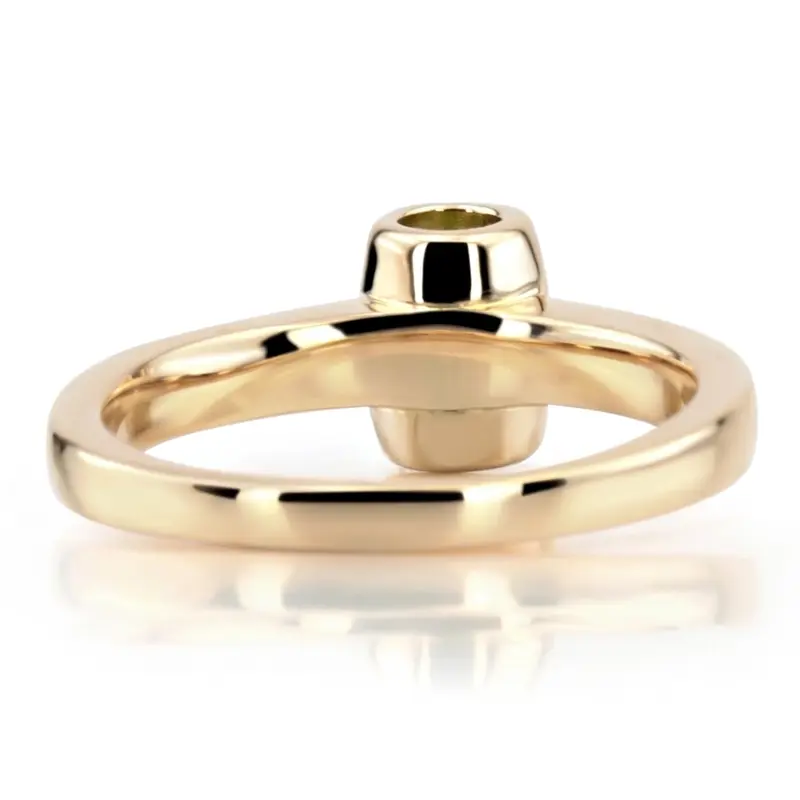 14K white gold Round Cut Tension Set Diamond Color Stone Ring (0.50 ct. tw.) - alternate view 4