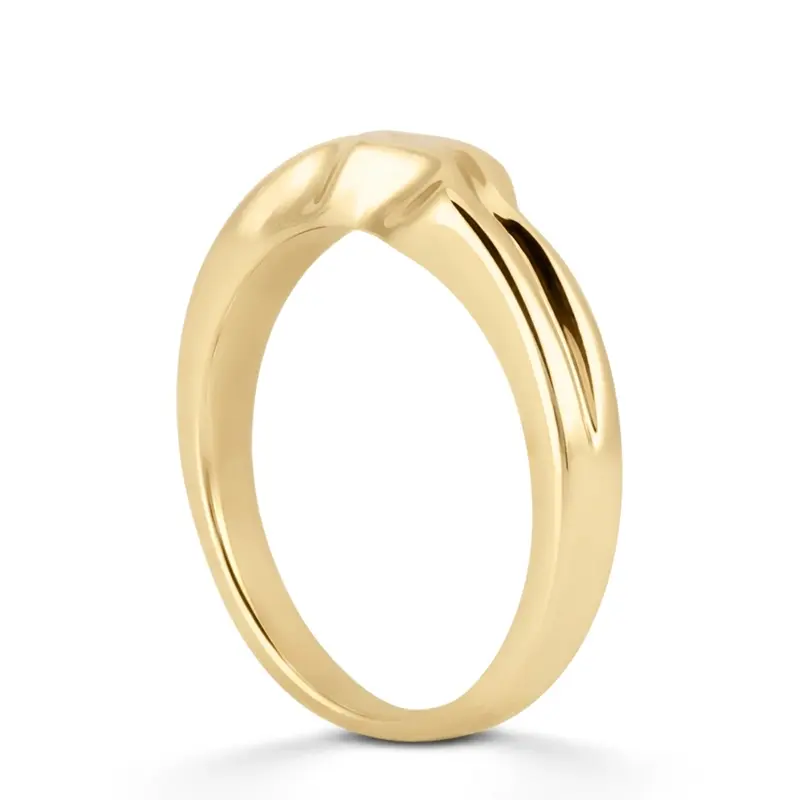 14K white gold Sculptural Wave Gold Fashion Ring - alternate view 5