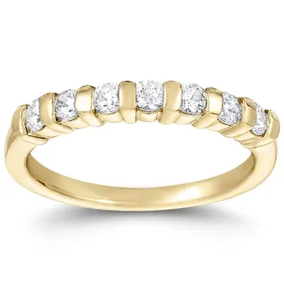 7 Stone Classic Low Set Princess Cut Diamond Anniversary Ring (0.35 ct. t.w) alternate view