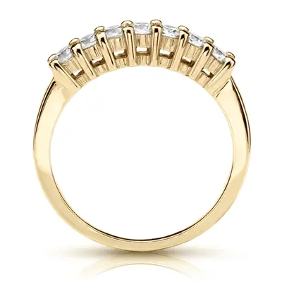 14K white gold 0.35 ct. 7-Stone Diamond Bridal Ring - alternate view 7 thumbnail