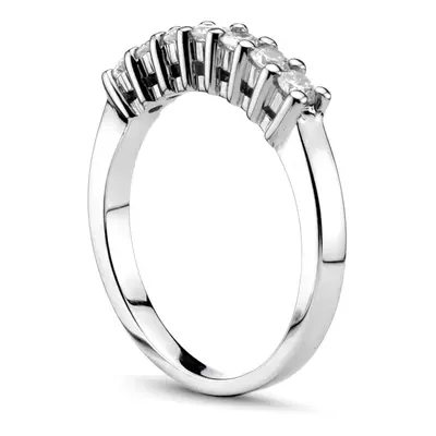 14K white gold 0.35 ct. 7-Stone Diamond Bridal Ring - alternate view 4 thumbnail