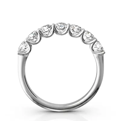 14K white gold New Classic 7-Stone U-Prong Woman Ring (3/4 ct. tw.) - alternate view 6 thumbnail