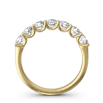 14K white gold New Classic 7-Stone U-Prong Woman Ring (3/4 ct. tw.) - alternate view 7 thumbnail