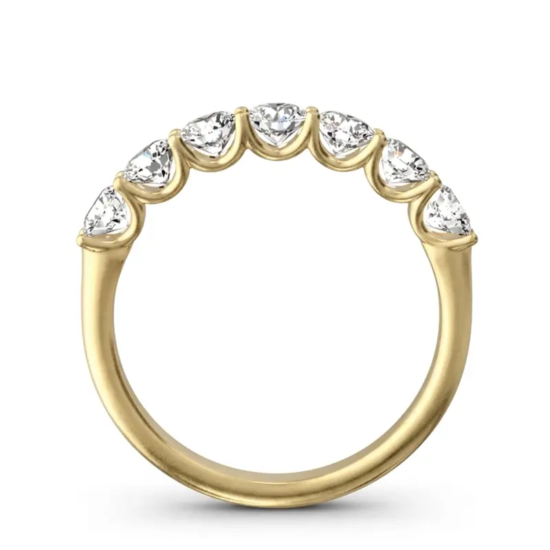 14K white gold New Classic 7-Stone U-Prong Woman Ring (3/4 ct. tw.) - alternate view 7
