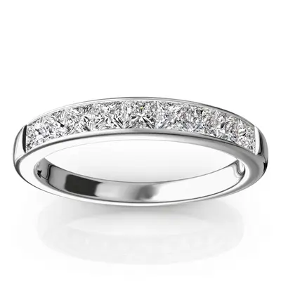 Elegant 9 Stone Princess Cut Diamond Anniversary Band (3/4 ct. tw.)