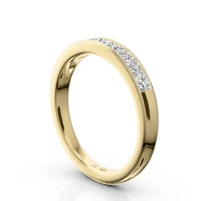 Elegant 9 Stone Princess Cut Diamond Anniversary Band (3/4 ct. tw.) alternate view