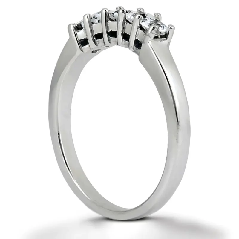 14K white gold 5-Stone Diamond Matching Band (1.00 ct. tw.) - alternate view 3