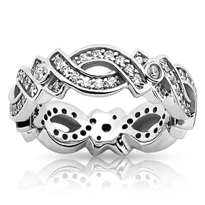 Elegant Bead Set Eternity Wedding Band (0.66 ct. tw.)