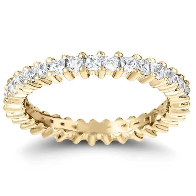 14K white gold 0.78 ct. tw. Diamond Eternity Wedding Band - alternate view 2