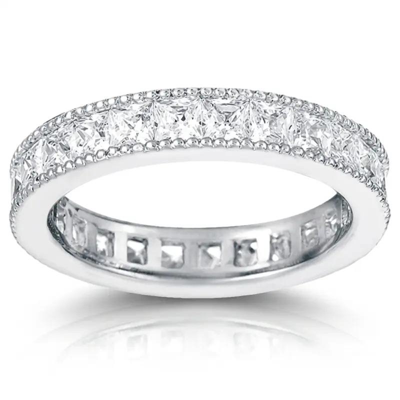 14K white gold 2.30 ct. Diamond Eternity Wedding Band 5 - alternate view 2