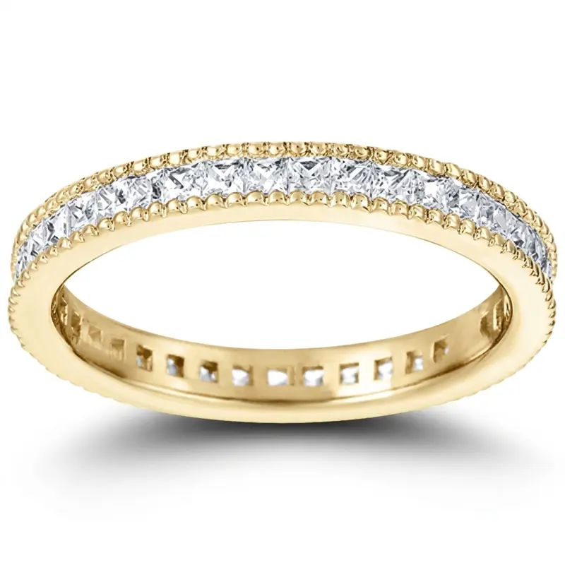 14K white gold 0.90 ct. tw. Diamond Eternity Wedding Band 1 - alternate view 2