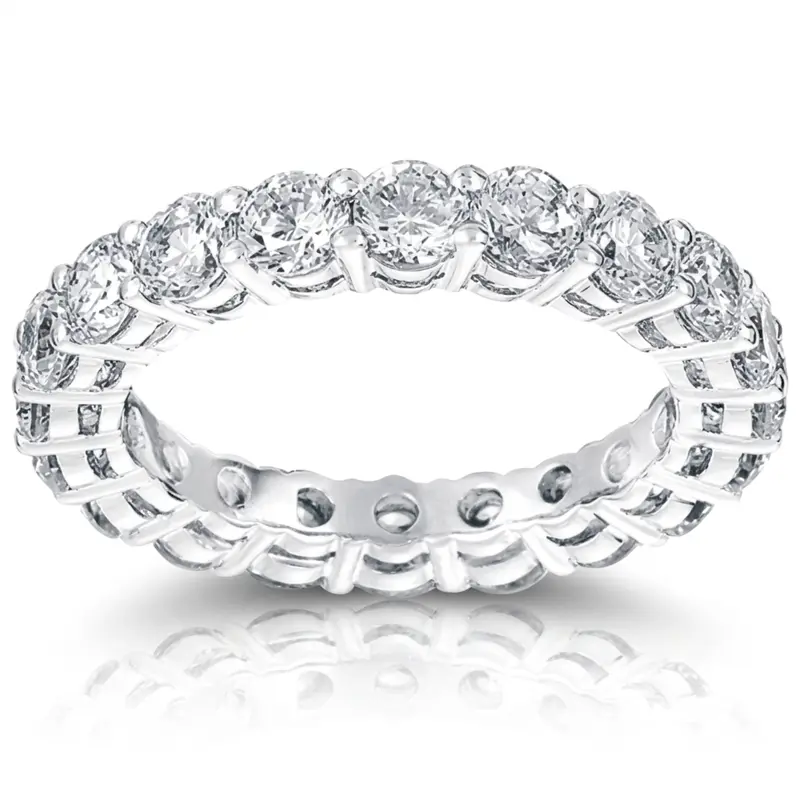 14K white gold 2.70 ct. Diamond Eternity Wedding Band 6 - main view