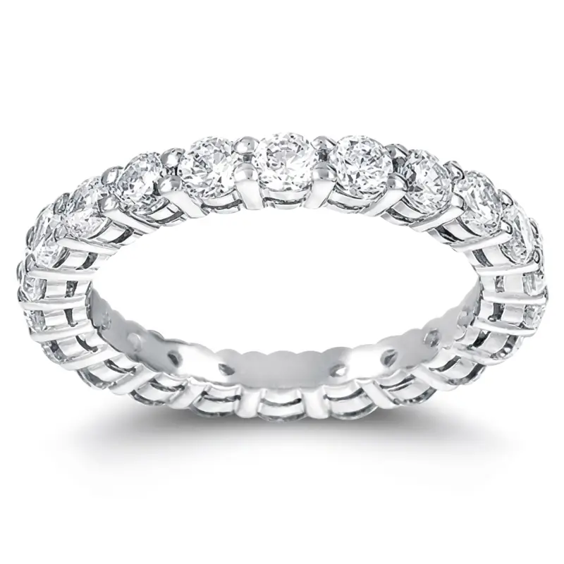 14K white gold 2.00 ct. Diamond Eternity Wedding Band 4 - main view