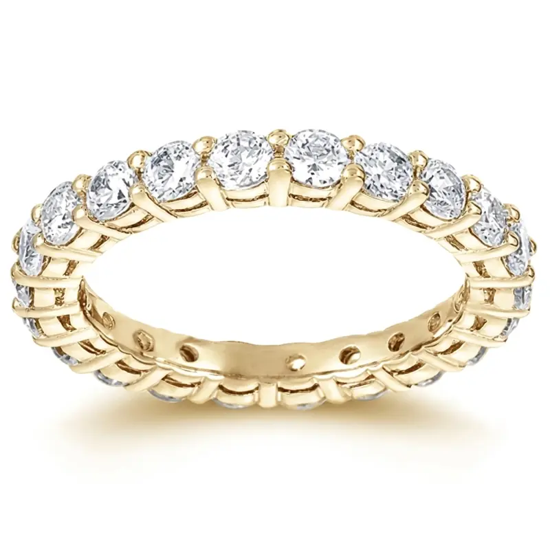 14K white gold 1.61 ct. Diamond Eternity Wedding Band 3 - alternate view 2