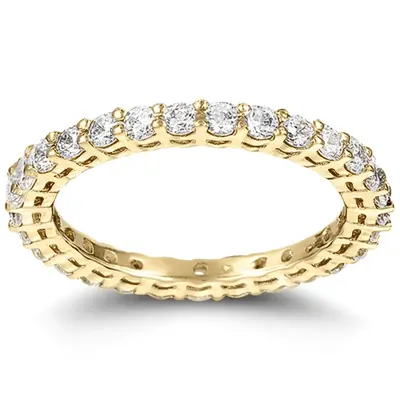 Classic Common Prong Basket setting Diamond Eternity Band (0.87 ct. tw.) - view 2 of 4