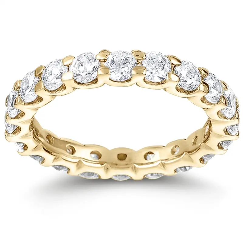 14K white gold Contemporary Common Prong Low Set Diamond Eternity Wedding Band ( 1.16 ct. tw.) - alternate view 2