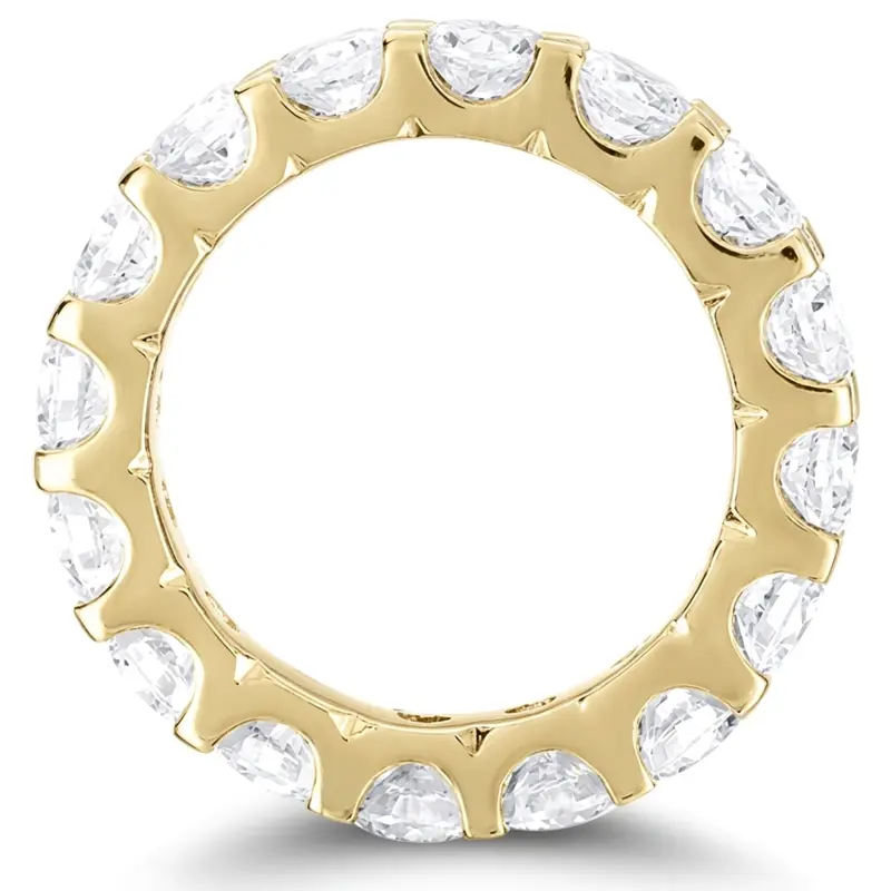 14K white gold Contemporary Common Prong Low Set Diamond Eternity Wedding Band ( 1.16 ct. tw.) - alternate view 4