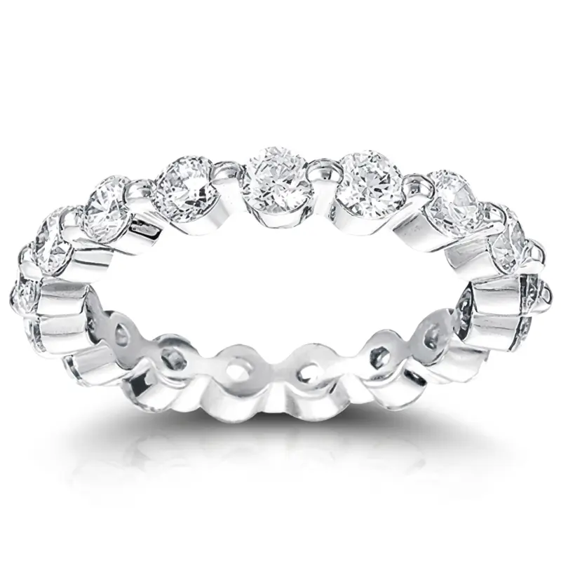 14K white gold 1.60 ct. Diamond Eternity Wedding Band 2 - main view
