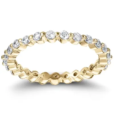 0.69 ct. Round Cut Diamond Eternity Wedding Band - view 2 of 4