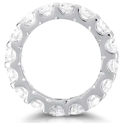 14K white gold 2.55 ct. Diamond Eternity Wedding Band 6 - alternate view 4 thumbnail