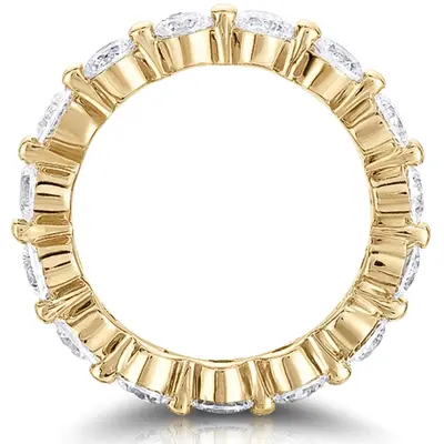 14K white gold 0.69 ct. Round Cut Diamond Eternity Wedding Band - alternate view 4 thumbnail