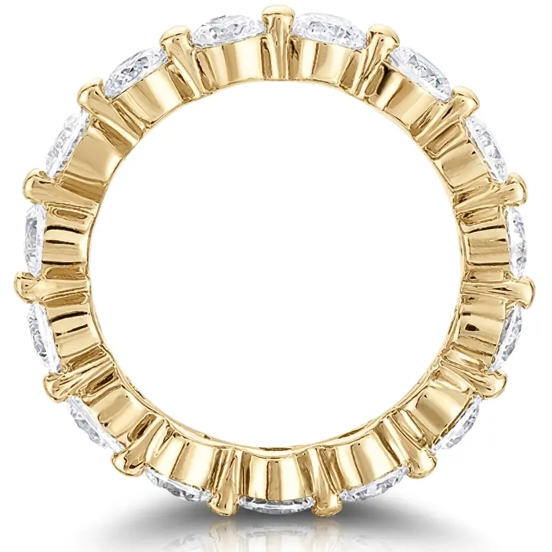 14K white gold 0.69 ct. Round Cut Diamond Eternity Wedding Band - alternate view 4